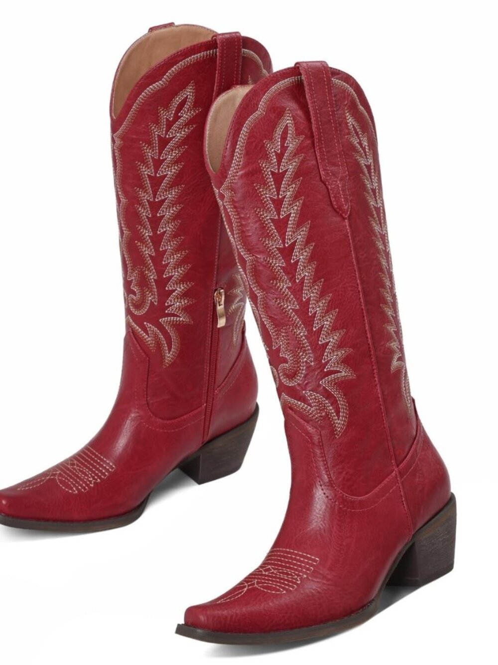 Cowboy Boots for Women - Western Cowgirl Boots Knee High Snip Toe